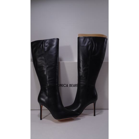 Veronica Beard Women's Lisa Pointed Toe High Heel Boots Black NIB 698 Sz 7 - Picture 6 of 11